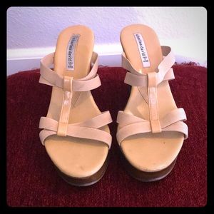 Charles David Wedge sandals Nude